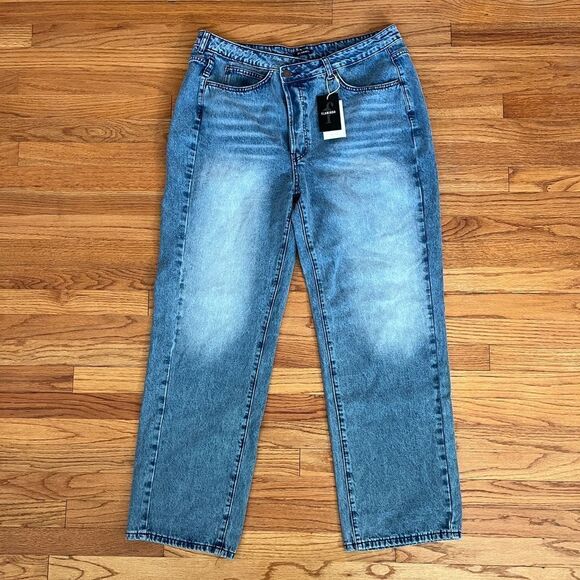 Flamingo Jeans Button Fly Straight 5 Pocket Whiskered Size XXL - Picture 1 of 8